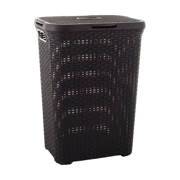 Kôš na bielizeň Curver Style 60L tmavo hnedý