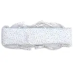 Mantinel 15x120cm - biela bodka