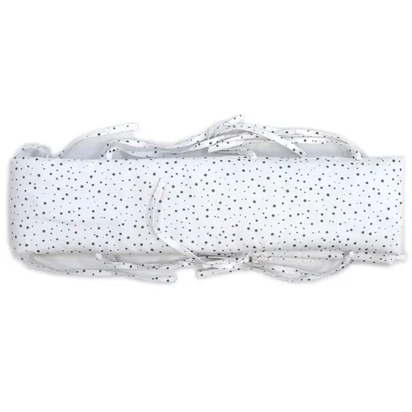 Mantinel 15x120cm - biela bodka