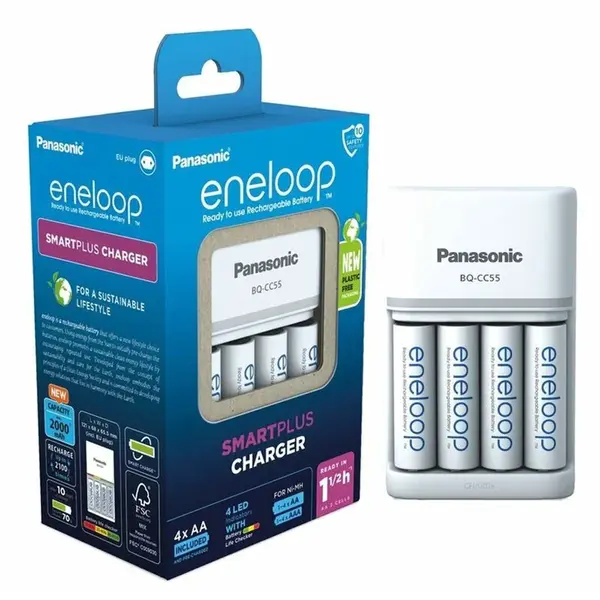 PANASONIC Eneloop Pro BQ-CC55E nabíjačka+baterky 4ks