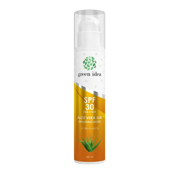 Aloe vera sun - opaľovacie mlieko SPF 30 200 ml - Green idea