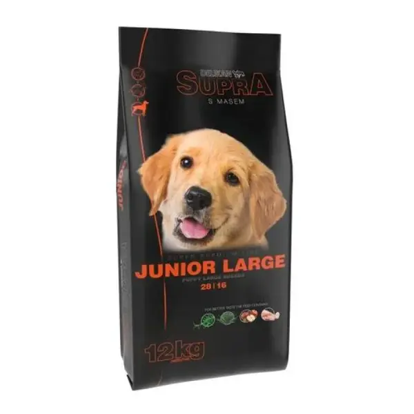DELIKAN SUPRA Junior Large 12kg superprémiové krmivo s obsahom čerstvého mäsa pre šteňatá veľkých plemien