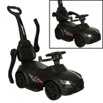 Čierne autíčko 3v1 so zvukom a svetlami a vodiacou tyčou-MOVEO