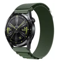 BStrap Nylon Loop remienok na Samsung Galaxy Watch 42mm, green