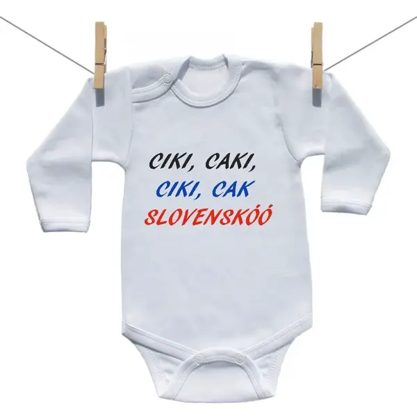 Boodyy Body s dlhým rukávom Ciki, caki, ciki, cak 62 (2-4 mesiace)