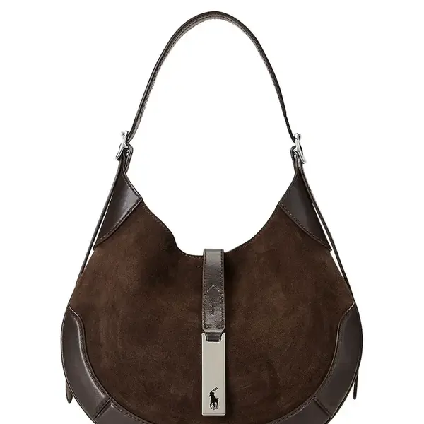 Semišová kabelka Polo Ralph Lauren
