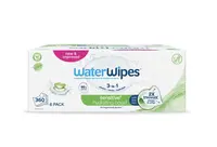6x WATERWIPES Obrúsky vlhčené Hydrating clean with aloe vera 3in1