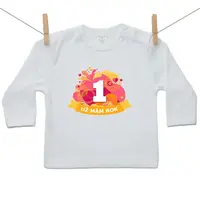 Boodyy Tričko s dlhým rukávom Už mám 1 rok Oranžová 92 (18-24 mesiacov)