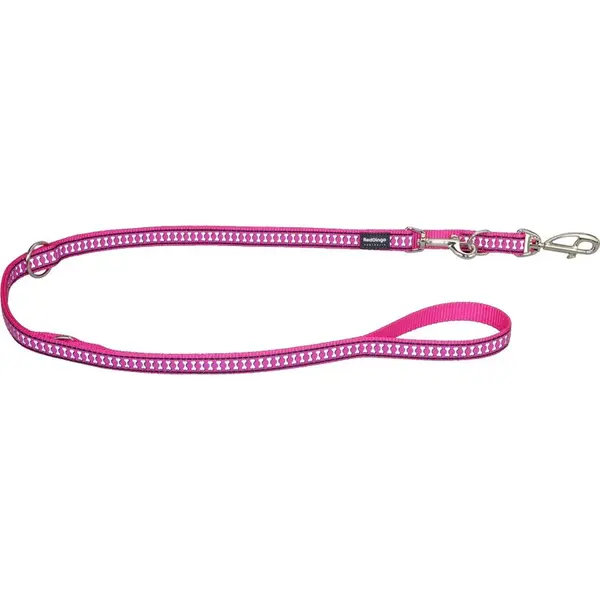 Reflexné prepínacie vodítko Red Dingo ružové, šírka: 20 mm