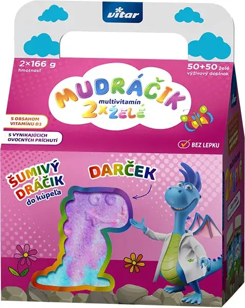 Vitar MUDRÁČIK multi želé DUOPACK + Dráčik, dievča