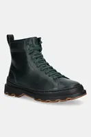 Kožené workery Camper Brutus+ dámské, zelená barva, na plochém podpatku, K400816-005