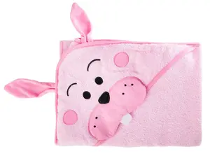 SENSILLO Dětská osuška 100x100cm, froté bavlna, Králíček, růžová