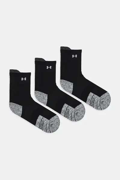 Ponožky Under Armour 3-pack černá barva, 1387043