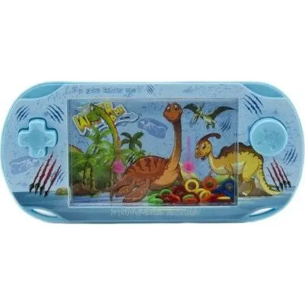 Vodná hra hlavolam s dinosaurom modrá