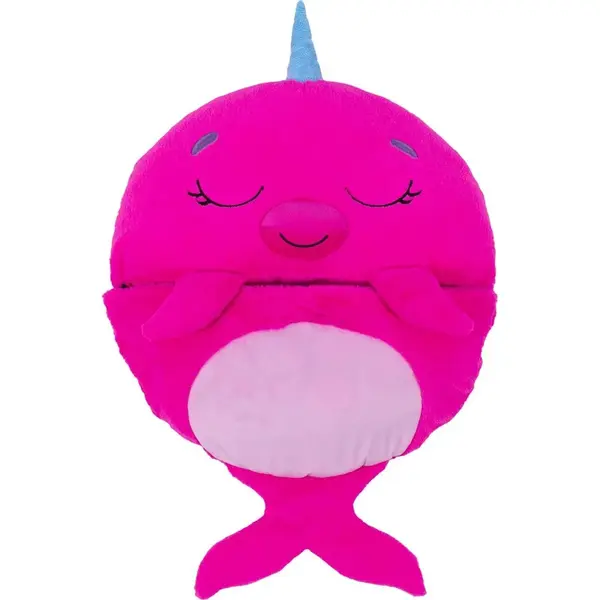 Happy Nappers spacáček usínáček ružový narval Nelli 135 cm