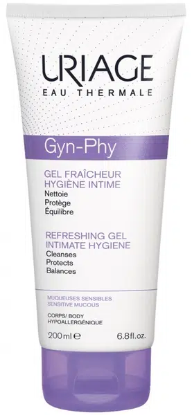 Uriage Osviežujúci umývací gél na intímnu hygienu Gyn Phy (Refreshing Gel Intimate Hygiene) 200 ml