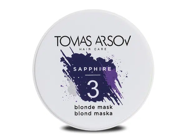 Tomas Arsov Maska potláčajú žlté a zlatisté tóny vlasov Sapphire (Blonde Mask) 100 ml