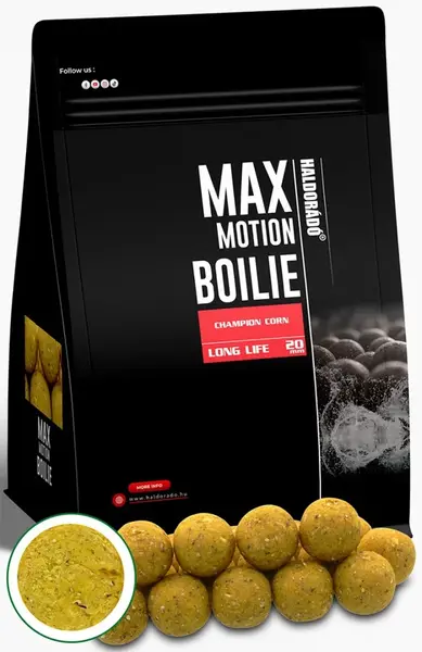 Haldorádó boilies max motion long life champion corn - 800 g 20 mm
