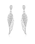 Beneto Krásne strieborné náušnice Anjelské krídla AGUP2360L