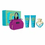 Versace Dylan Turquoise - EDT 100 ml + parfumovaný telový gél 100 ml + sprchový gél 100 ml + kosmetická taštička