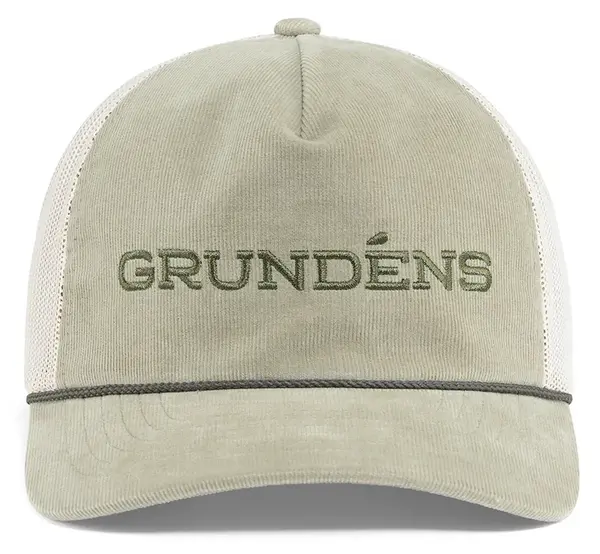 Grundéns šiltovka cord wordmark trucker light olive
