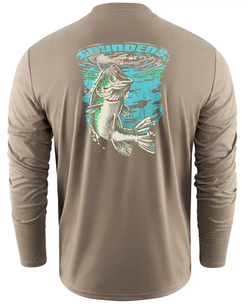 Grundéns funkčné uv tričko bass popper ls tech tee otter - xxl