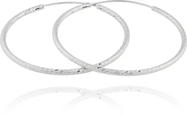 JVD Strieborné náušnice kruhy SVLE0215XD500 4,5 cm