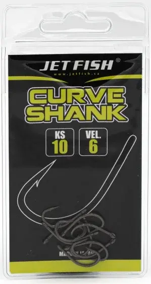 Jet fish háčiky curve shank 10 ks - 6