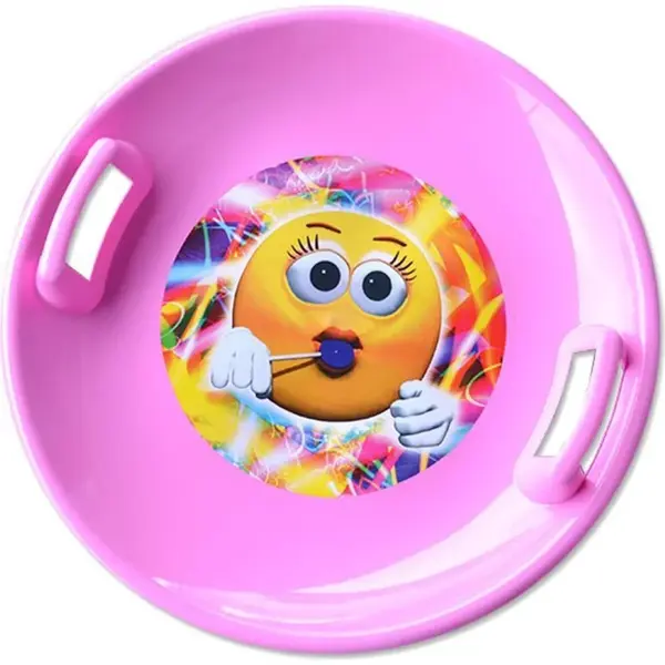 Toy Tanier sánkovací guľatý Super Star 60 cm růžový