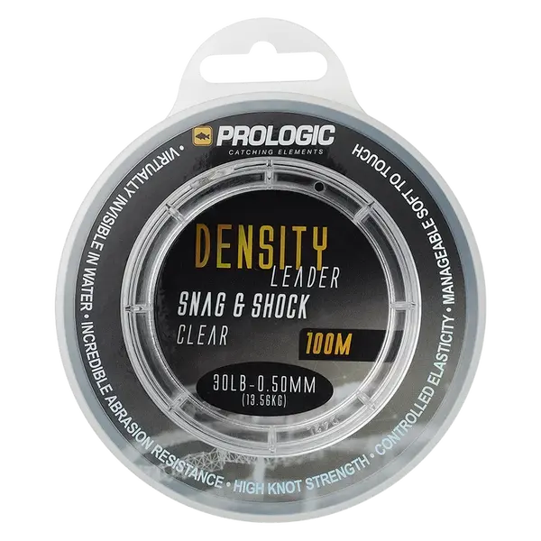 Prologic šokový vlasec density snag shock leader clear 100 m - 0,60 mm 20,41 kg