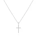 Brilio Silver Nadčasový strieborný náhrdelník Krížik NCL50W