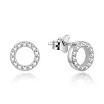 Beneto Trblietavé strieborné náušnice kôstky AGUP1461