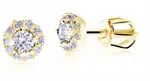 Cutie Jewellery Nežné kôstkové náušnice zo žltého zlata Z9002-3100-30-10-X-1
