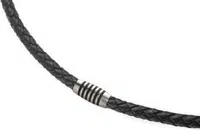 Boccia Titanium Pánsky kožený náhrdelník 0843-0350