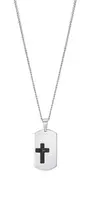 Viceroy Originálny pánsky náhrdelník s krížikom Beat 75298C01010