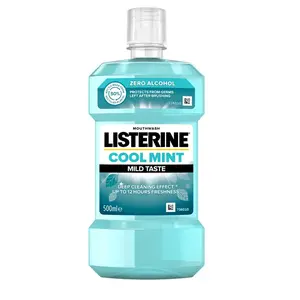 Listerine Ústna voda bez alkoholu Zero - Coolmint Mild Taste 500 ml