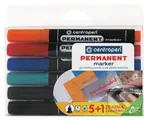 Centropen Značkovač permanentní 8566 (5+1 ks)