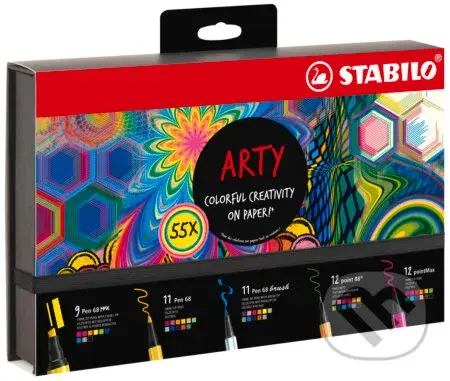 Súprava - Kreatívna sada STABILO ARTY - 55 ks sada