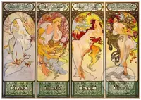 Mucha - Four Seasons, 1900 - puzzle z kategorie Umělecké