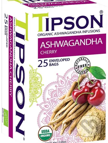 TIPSON BIO Ashwagandha Cherry 25x1,2g