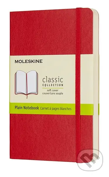 Moleskine - červený zápisník (malý, čistý)