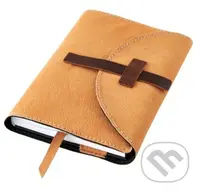 Variabilný obal na knihu z pravej kože so sponou (Medová)