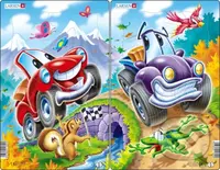 Preteky áut - Midi U6 (set 2 puzzle) - puzzle z kategorie Naučné puzzle