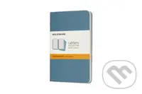 Moleskine – sada 3 malých linajkovaných zápisníkov Cahiers – modrá