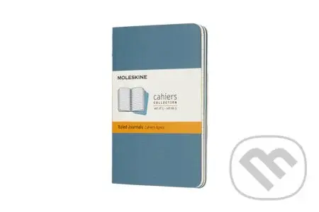 Moleskine – sada 3 malých linajkovaných zápisníkov Cahiers – modrá