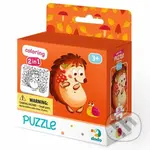 Puzzle s omalovánkou - Ježek - puzzle z kategorie Maxi dílky