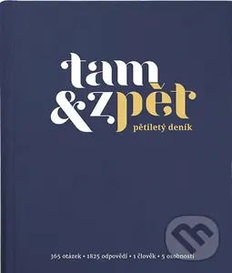 Pětiletý deník Tam & zpět - Velký indigo