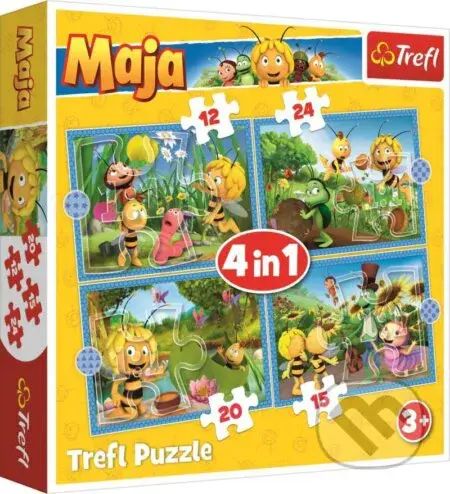 Včelka Mája: Dobrodružství 4v1 - puzzle z kategorie Maxi dílky
