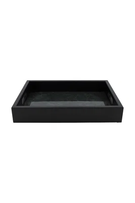 Ozdobný tác 38 x 28 x 6 cm černá barva