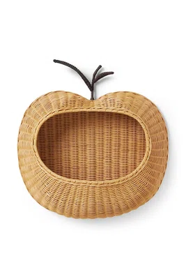 Nástěnný úložný koš ferm LIVING Apple béžová barva